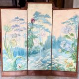 Art Nouveau screen 1900 floral decoration