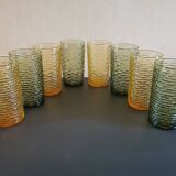 Vintage green anchor hocking soreno iced tea glass