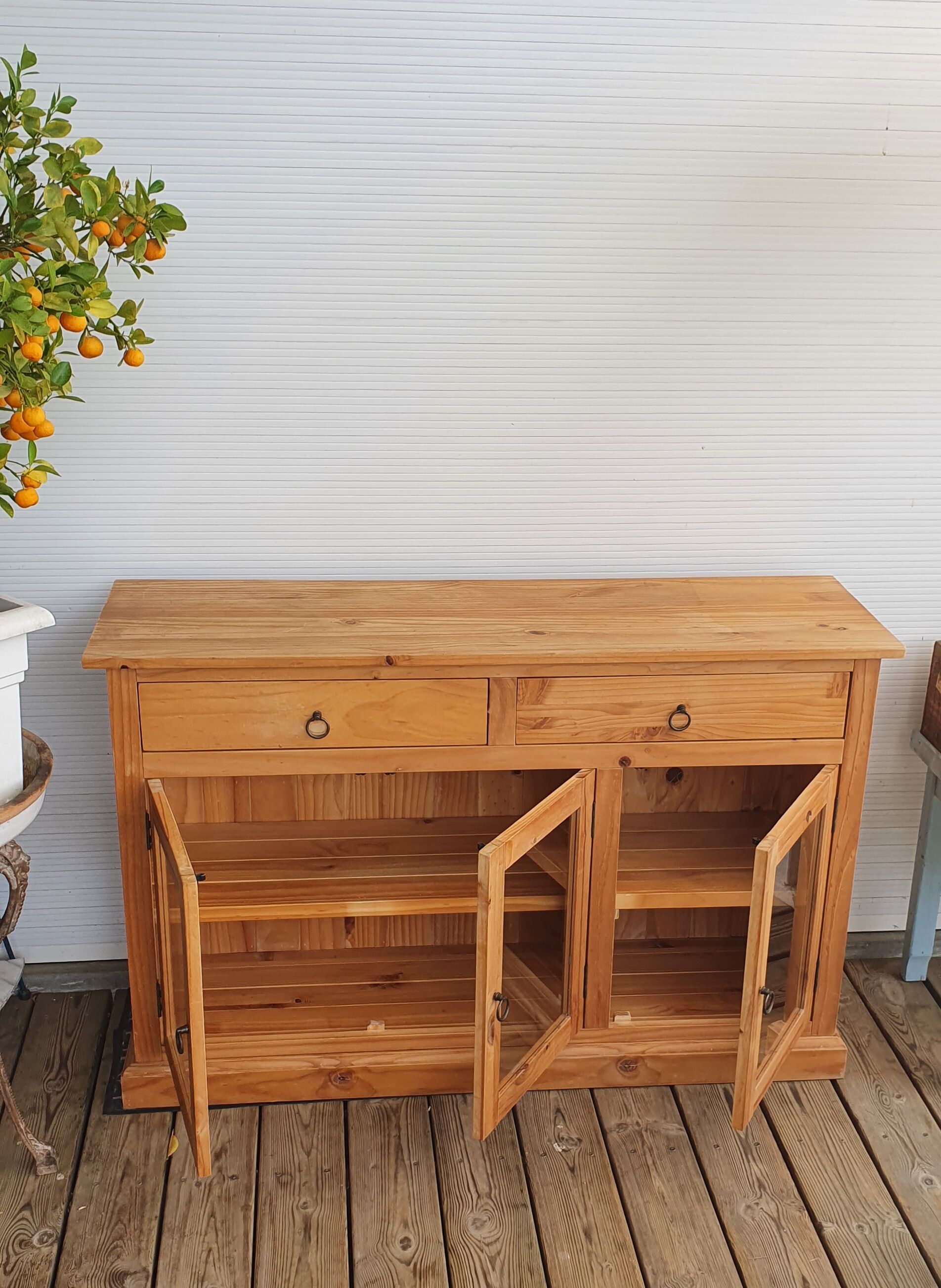 Low glazed sideboard