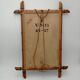 Bamboo-shaped wooden mirror 54X41