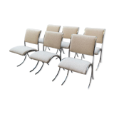 Ensemble de 6 chaises années 70