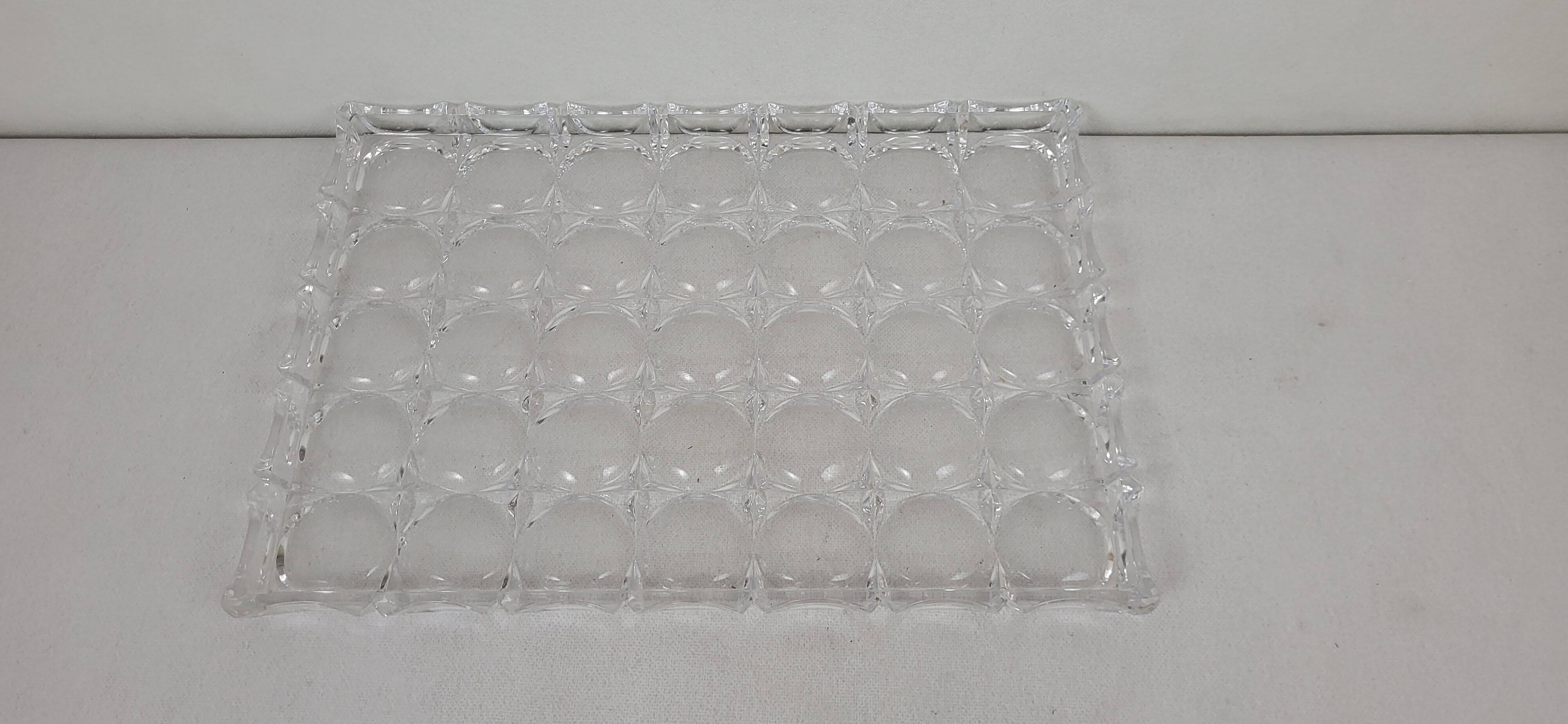 Imitation crystal tray 1970's