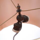 Pair of spelter lamps