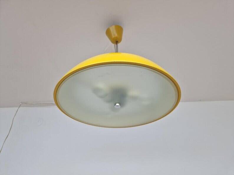 Midcentury Rare UFO Pendant Napako, 1970s