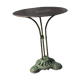 Garden table with a cast iron base
