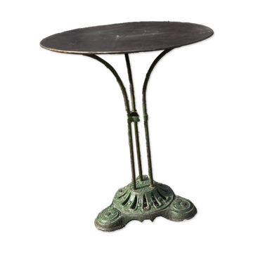 Table de jardin guéridon pied fonte