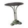 Garden table with a cast iron base