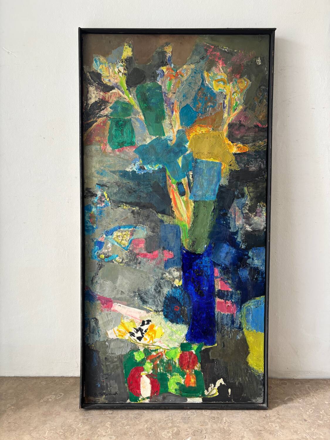 Abstract still life signed