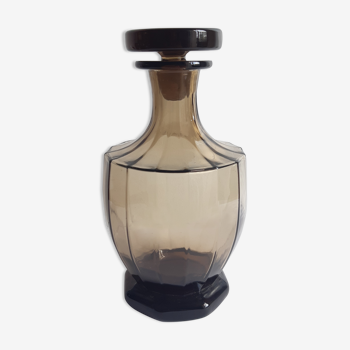 Vintage decanter in grey glass