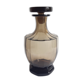 Vintage decanter in grey glass