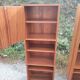 Pair of vintage column bookshelves from the 60s-70s Scandinavian style.