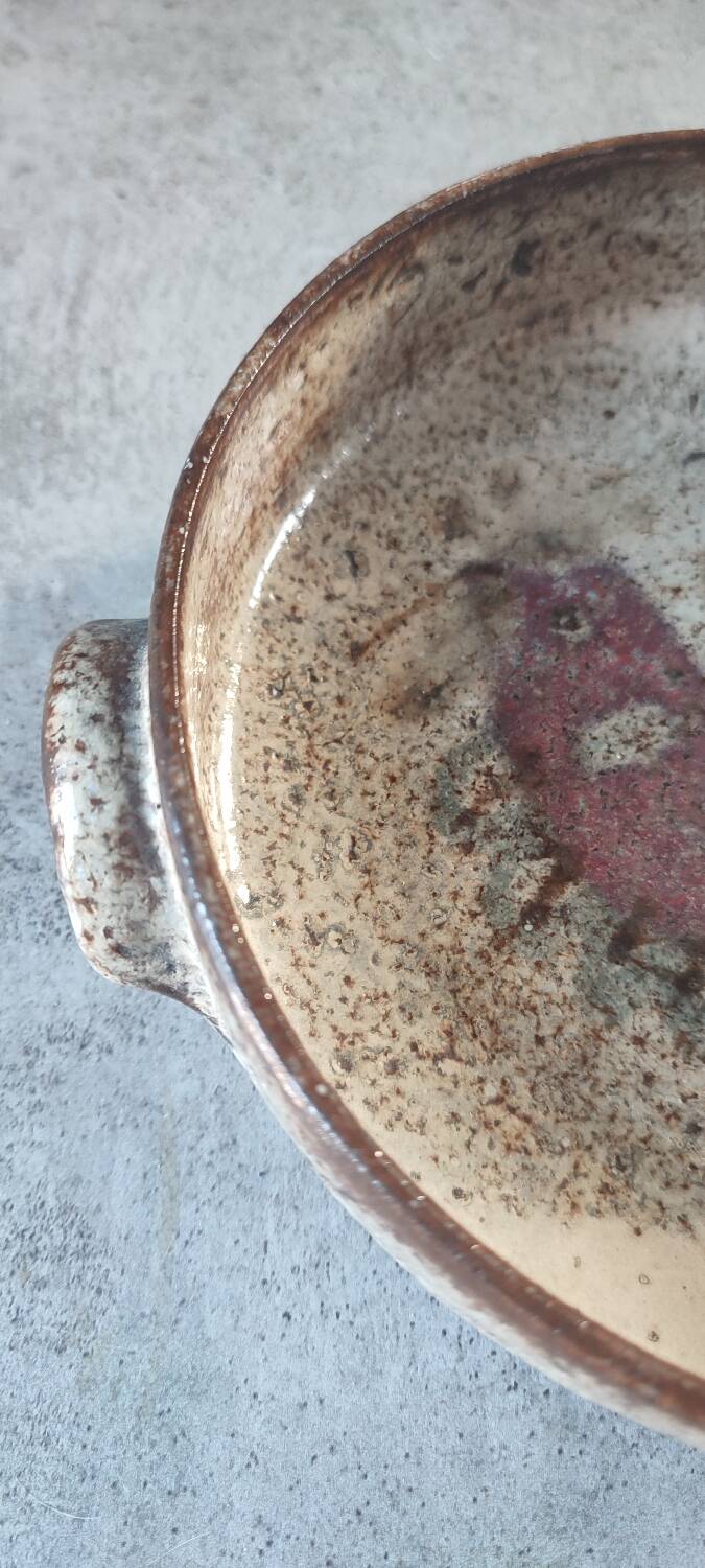 Ceramic bowl Gustave Reynaud workshop Le Mûrier Vallauris