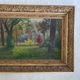 Old painting with gilded / vintage carved frame Frame dimensions: 43 x 31
