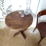Wooden pedestal table 40s