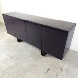 Vintage dark blue sideboard, 1980s