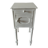 Farrow & Ball white painted high bedside table