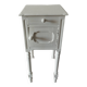 Farrow & Ball white painted high bedside table