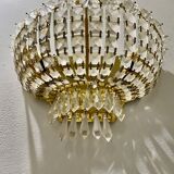 Set 4 crystal wall light gilded structure