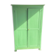 Armoire Parisienne - Rustic storage in jade green wood
