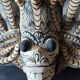 Ancient Balinese mask in carved wood – Protective Naga – Sculpture a