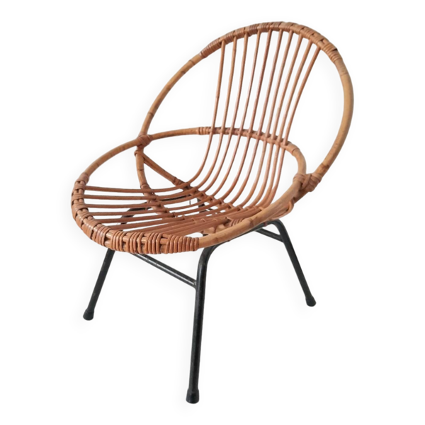 Fauteuil enfant en rotin