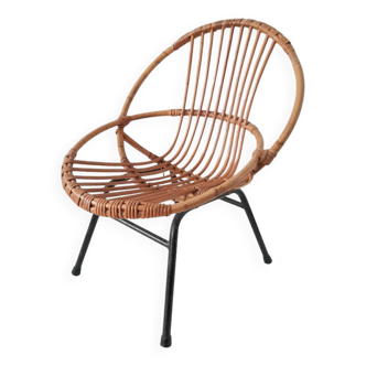 Rattan children's armchair