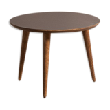 Round coffee table with a black top (Ø 50cm)