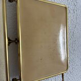 Miroir vintage 1920 triptyque barbier doré fleurs neuf bon marché - 28 x 60