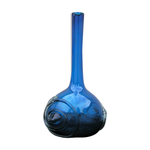 Soliflore bleu en verre