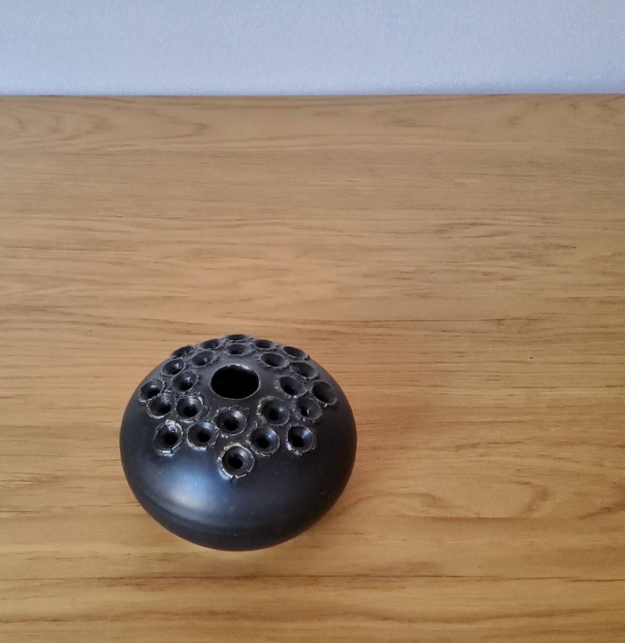 Black ceramic vase from Denmark
