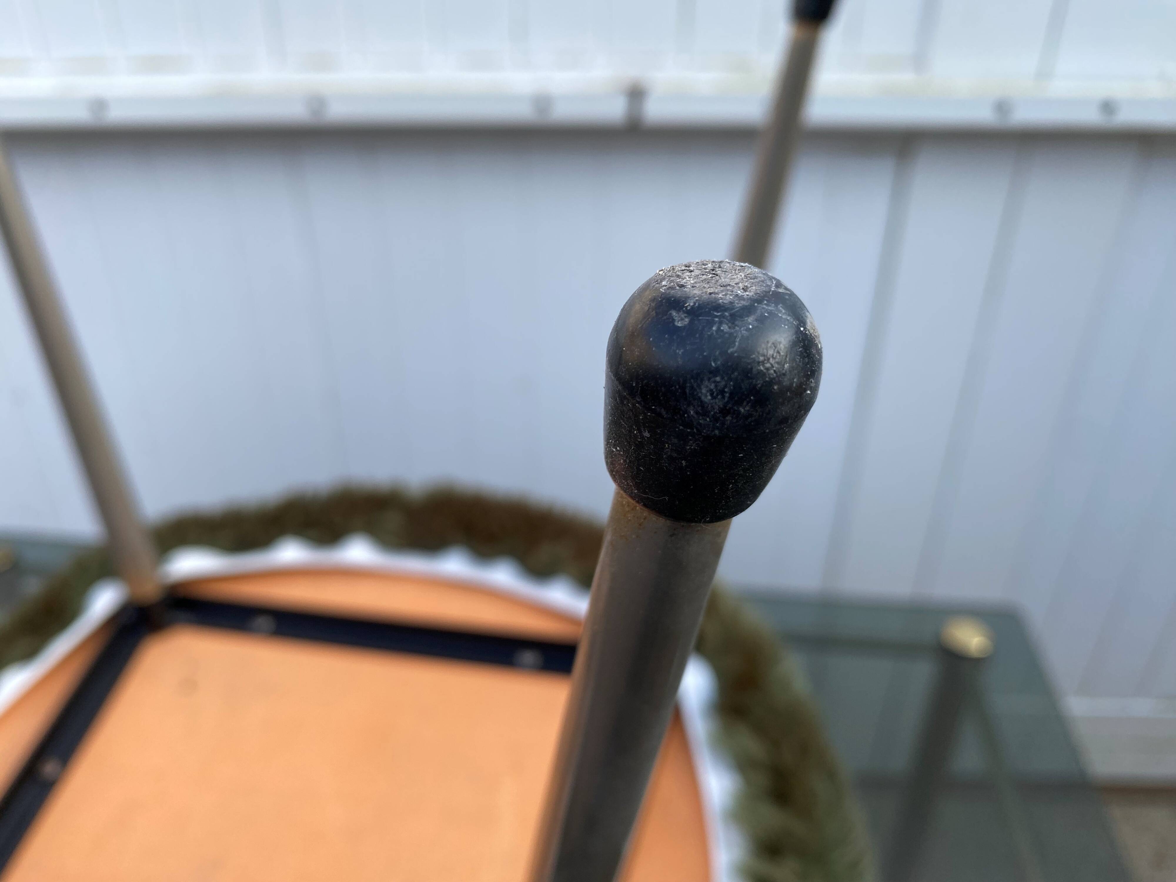 Vintage green furry chair from the 1960s