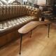 Scandinavian table boomerang , 1950 has 70 feet compass a ball 105xh47x27