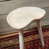 Vintage Scandinavian design tripod high stool