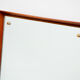 Vintage Scandinavian mirror in teak H 128 cm