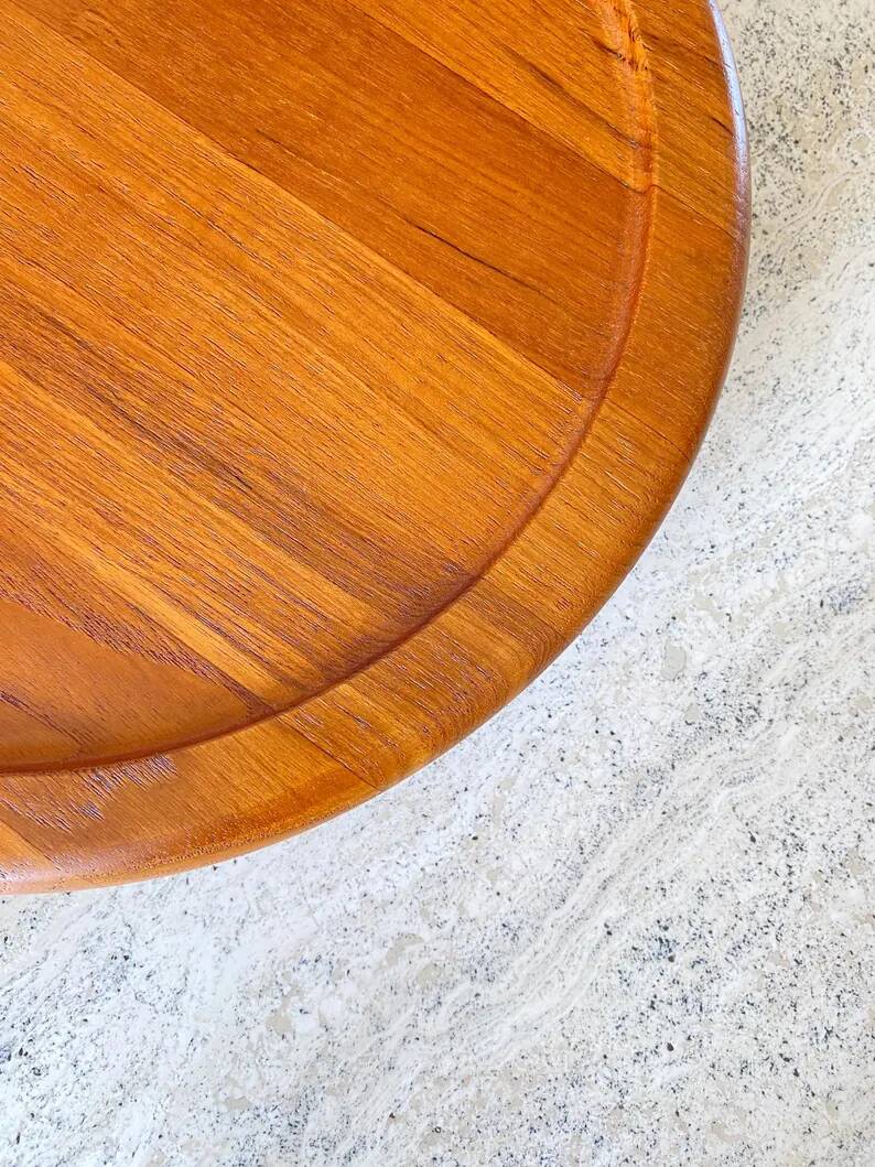 Danish rotating tray Digsmed in vintage teak from the 1960s.