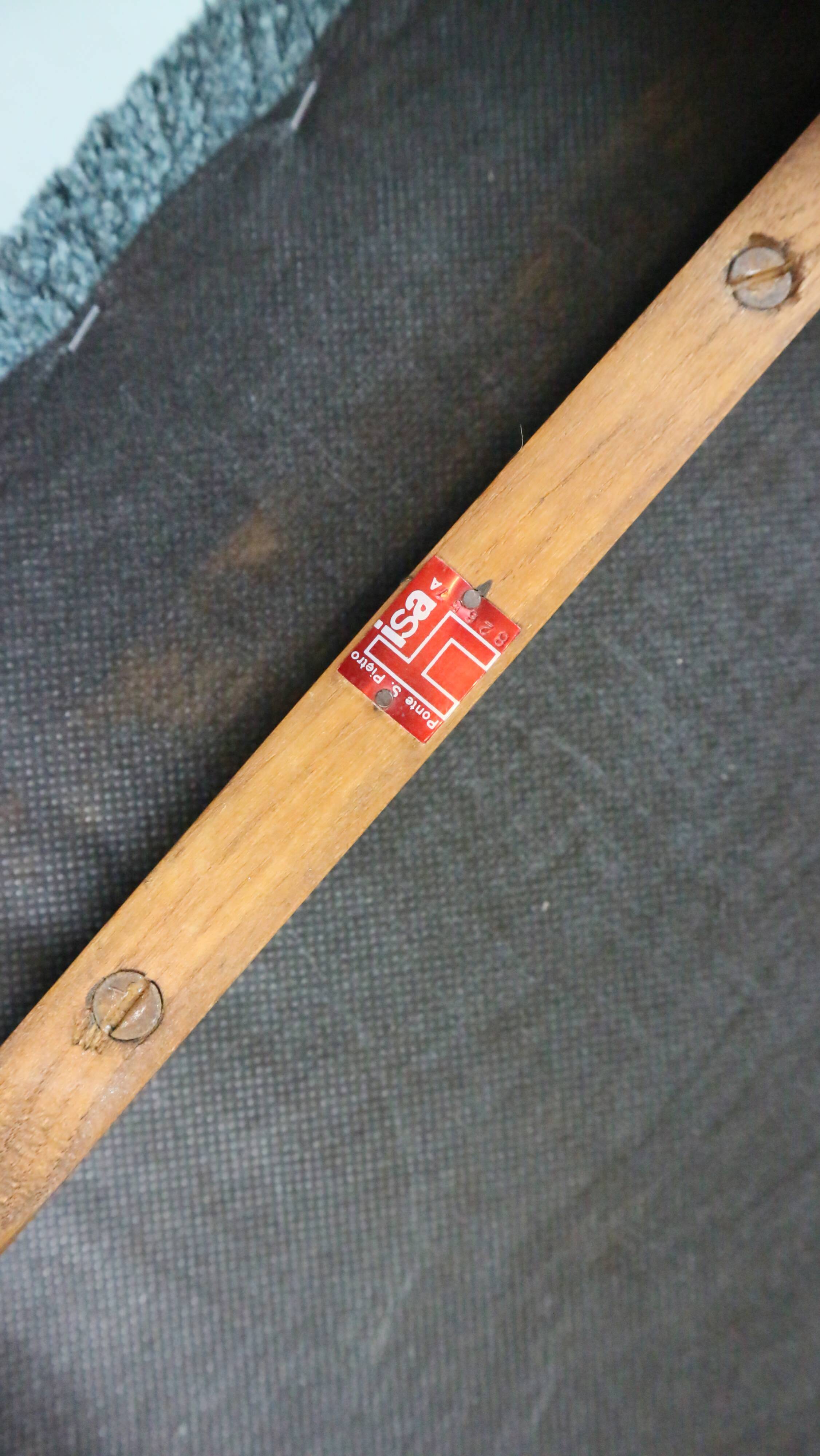 Set of four dining chairs by ISA Bergamo, 1960s.