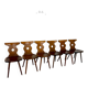 6 vintage 60s bistro-look dining chairs
