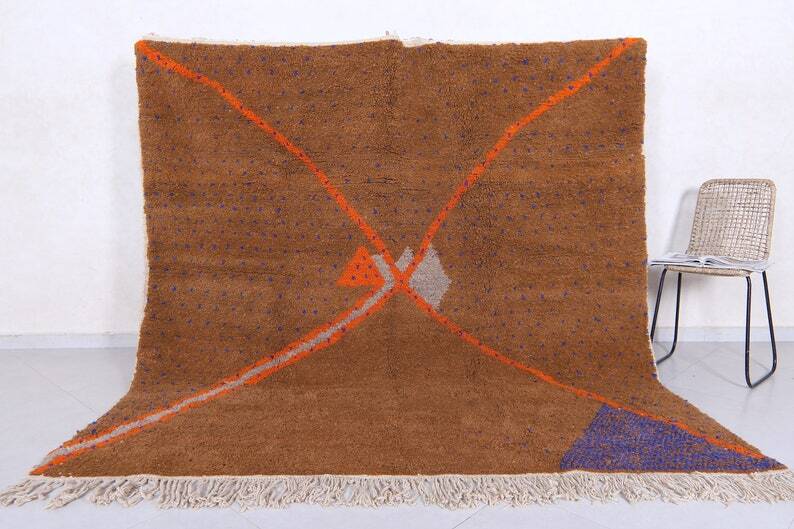 Brown Moroccan rug 150/250cm