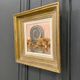 Oil on panel still life Henri Durand plate and fruits 20th century