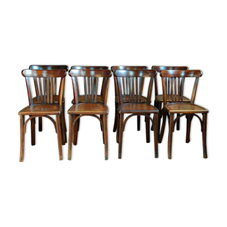 Set of 8 chairs bistro, 50s