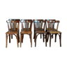 Set of 8 chairs bistro, 50s