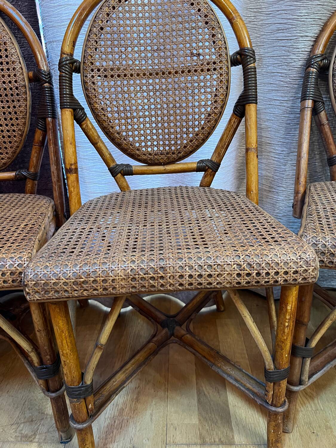 Chaises bistrot rotin