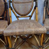 Rattan bistro chairs