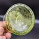 Bubbled blown glass candle holder