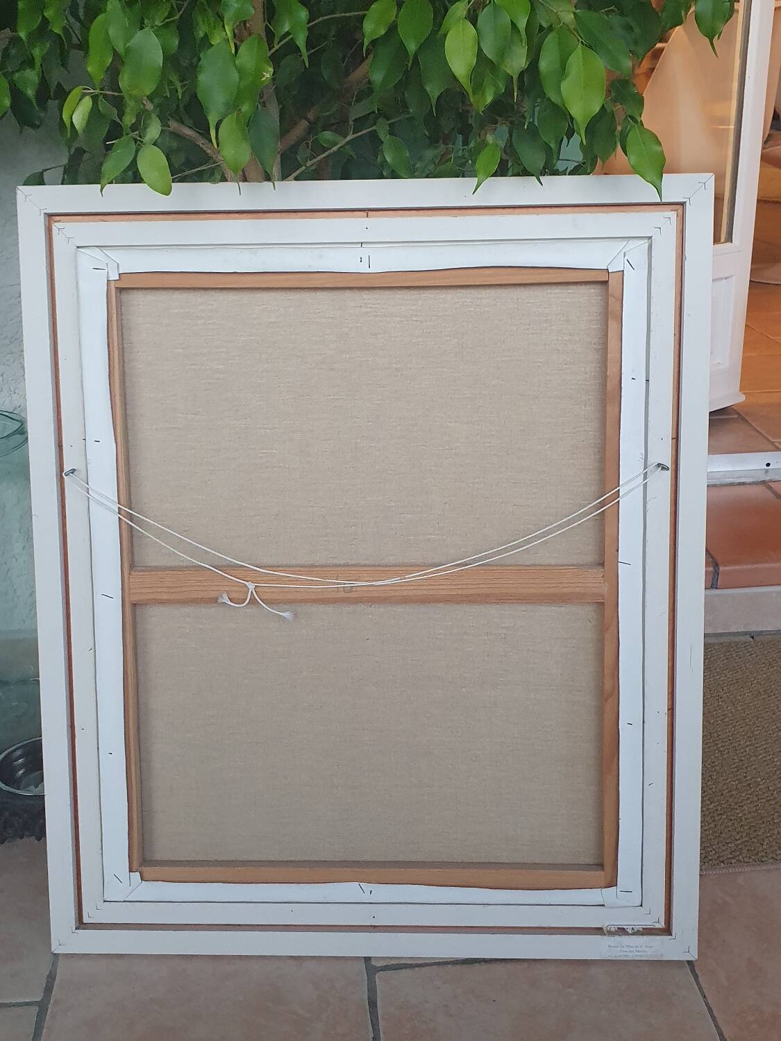 Oil on canvas flower