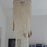 Baroque beaded pendant lamp