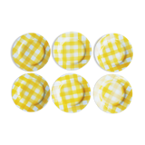 6 Digoin dessert plates