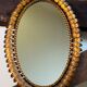 1950s wrought iron sun mirror from Italy