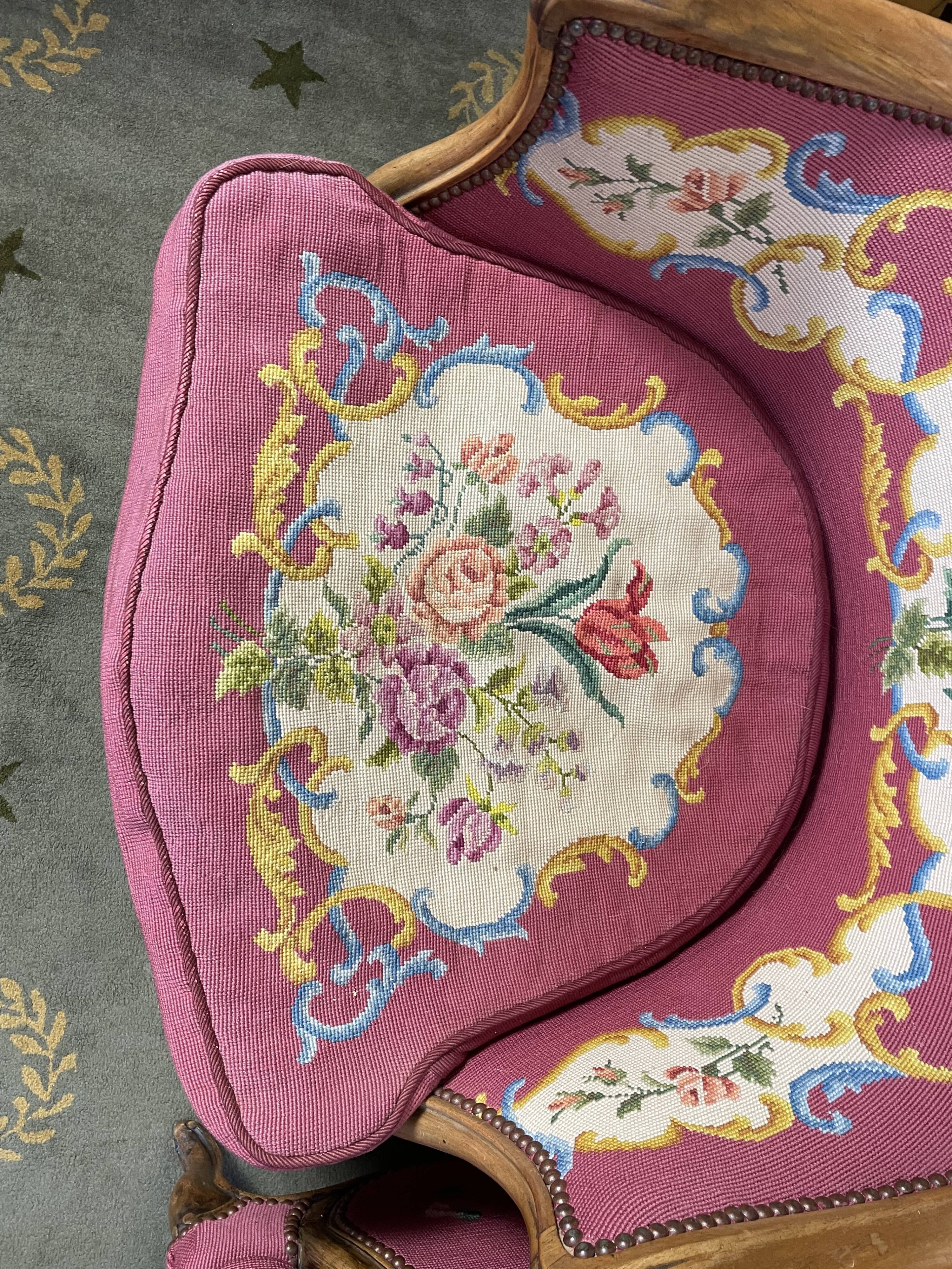 Pair of armchairs Louis XV style