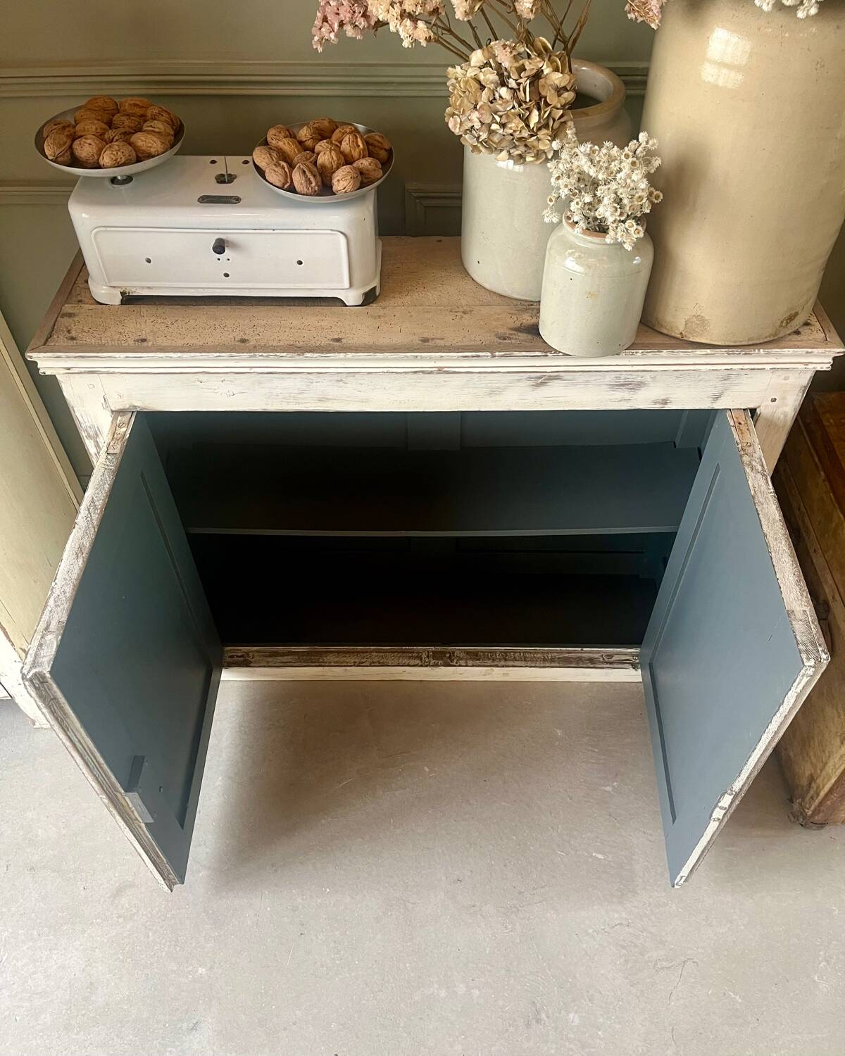 Old weathered sideboard